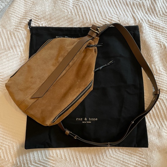 rag & bone Handbags - Rag & Bone Hayden Sling - Suede and Recycled Materials